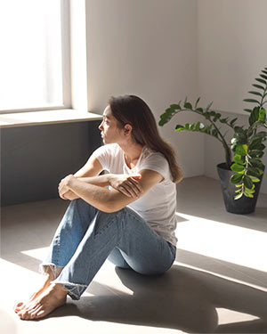Sesión de terapia individual en consulta de Vitoria